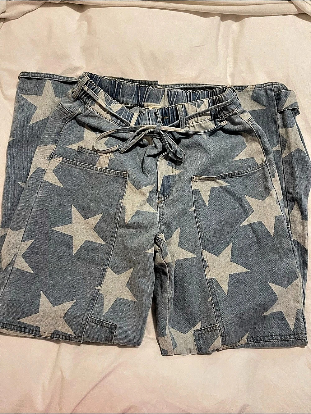 Women’s wide leg star denim
